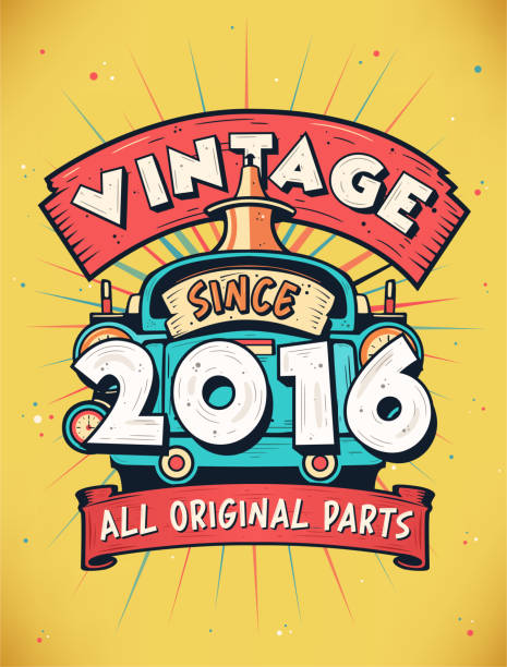 Vintage Since 2016, Born in 2016 Vintage Birthday Celebration.