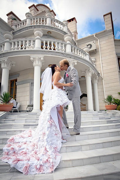 istock Just married in day of them wedding 166150383