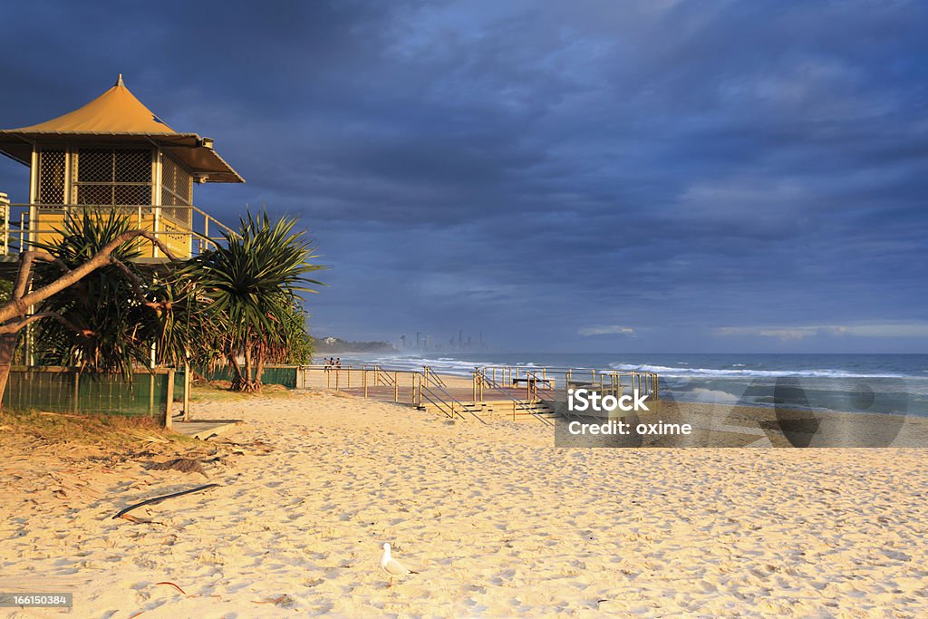 Nadador-Salvador em Burleigh Heads - Royalty-free Praia Foto de stock