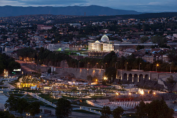 istock Night view of Tbilisi. 166150957
