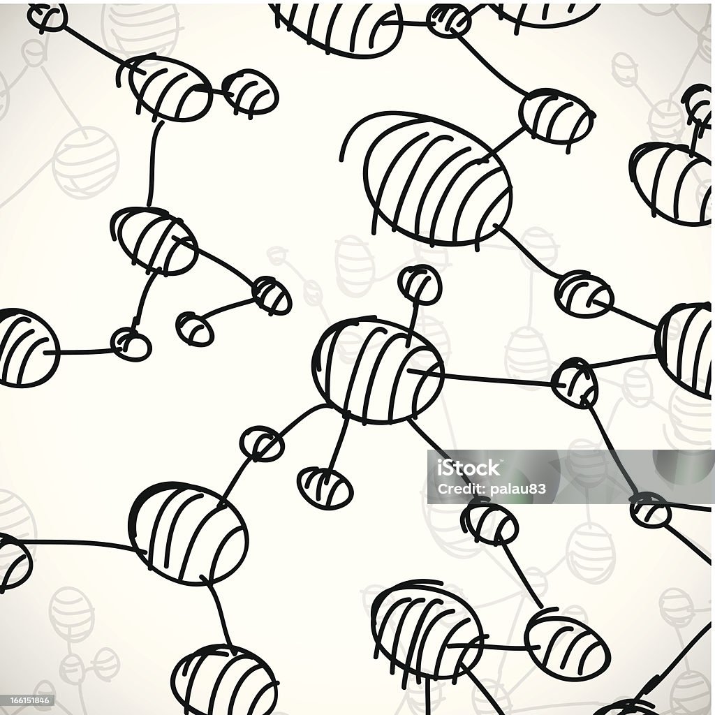hand drawn DNA molecule hand drawn DNA molecule. Eps10. Image contain transparency and various blending modes. Abstract stock vector