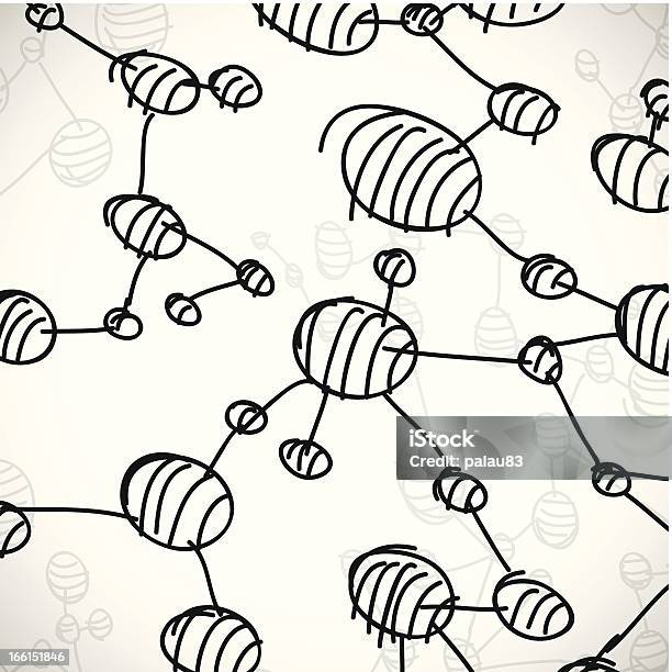 Hand Drawn Dna Molecule Stock Illustration - Download Image Now - Abstract, Acid, At The Bottom Of