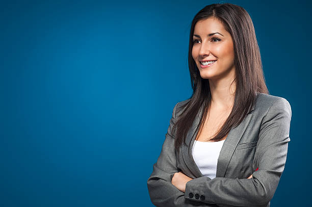 istock Pretty business woman 166152477