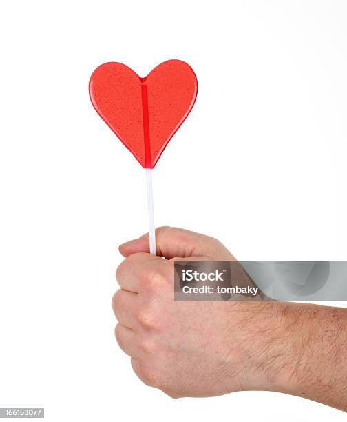 Lolly Coração Na Mão - Fotografias de stock e mais imagens de Amor - Amor, Branco, Chupa-Chupa