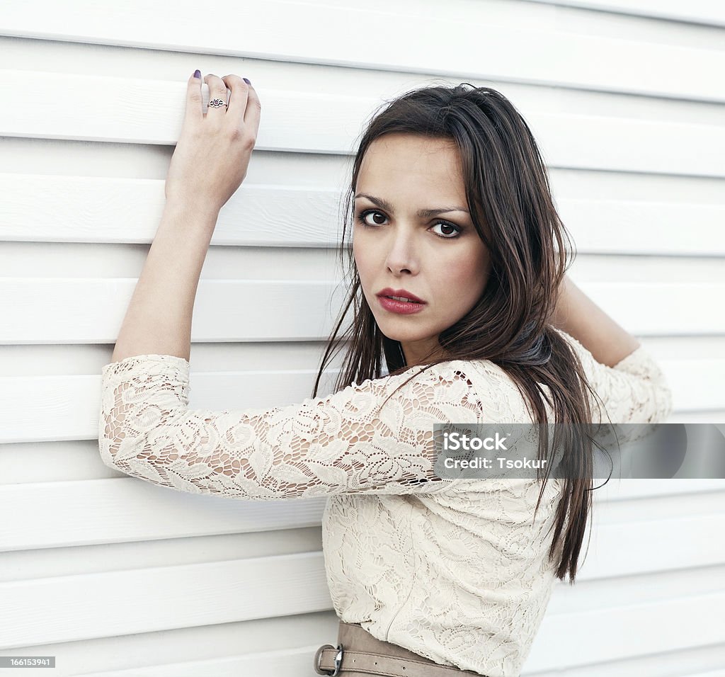 brunette donna - Foto stock royalty-free di Adulto