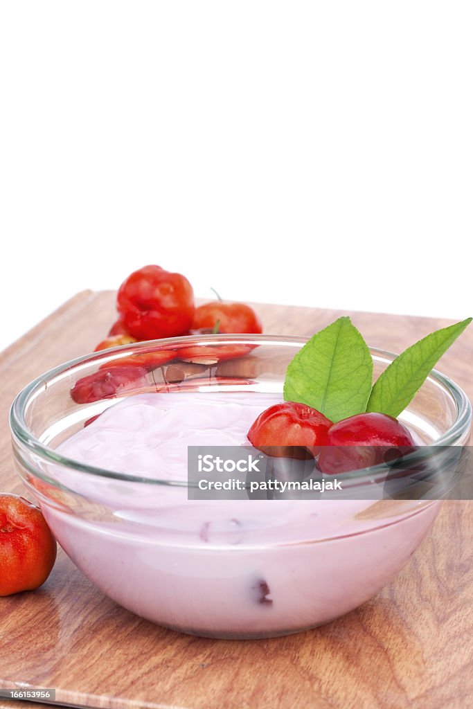 Cherry jogurt - Zbiór zdjęć royalty-free (Bez ludzi)