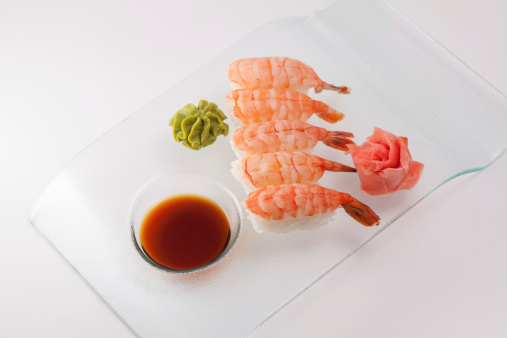 sushi with shrimp
