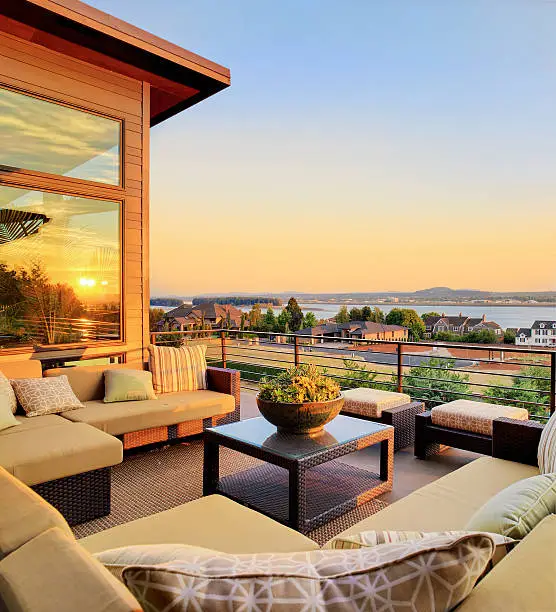 Photo of Beautiful Patio with Sunset View