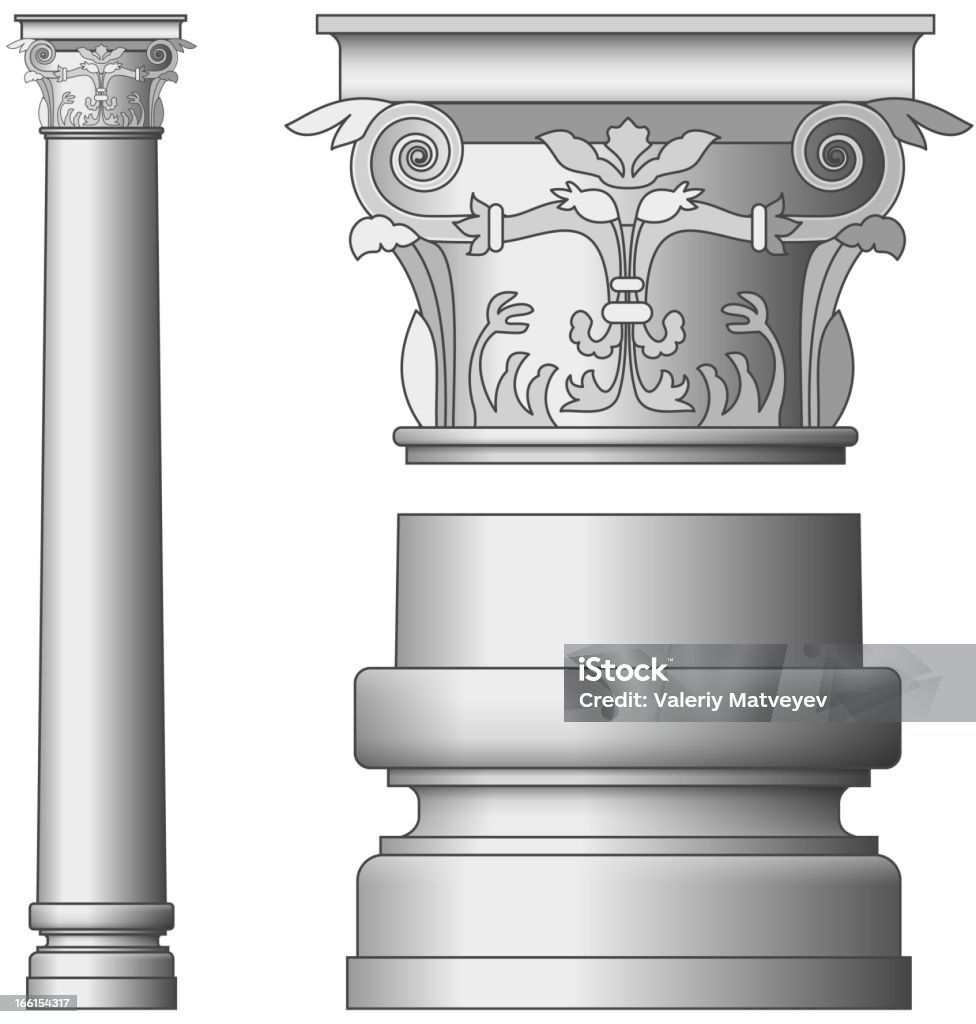 Coluna gregas - Vetor de Arquitetura royalty-free