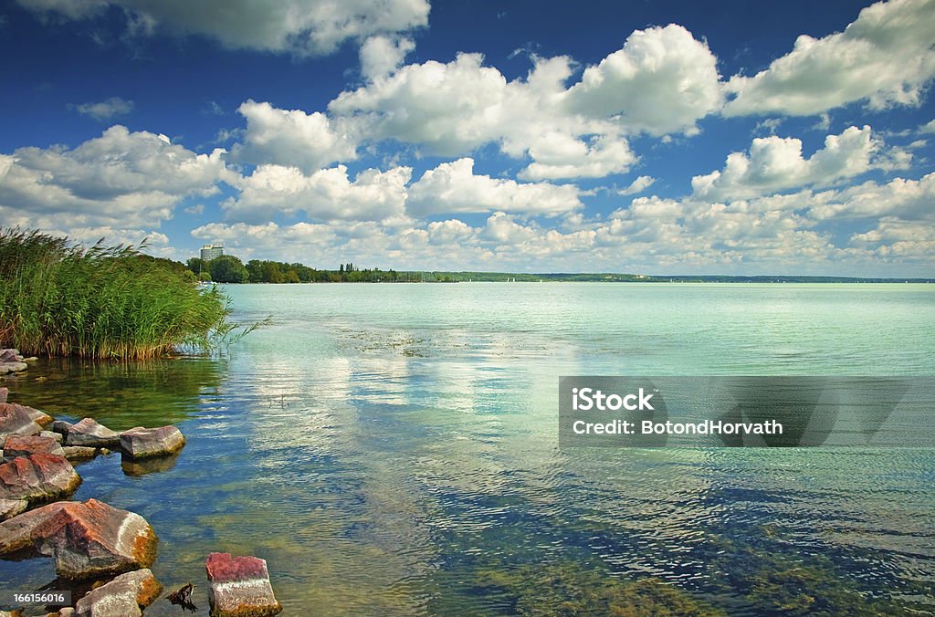 Lake Balaton Nice photo of the Hungarian lake Balaton in summer. Lake Balaton Stock Photo