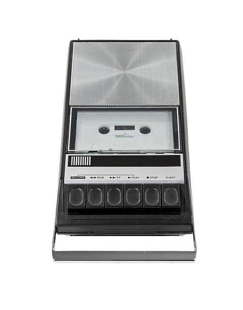 istock Vintage Cassette Tape Player Recorder Isolated with Clipping Path 166156155