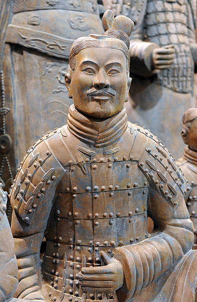 istock Ancient terracotta army figures in Xian - China 166156381