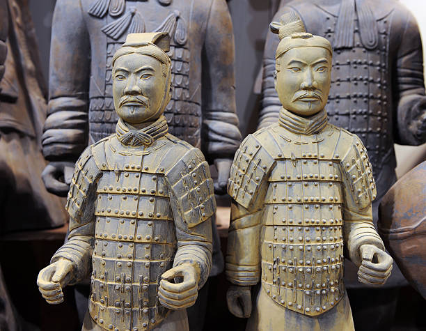 istock Ancient terracotta army figures in Xian - China 166156441