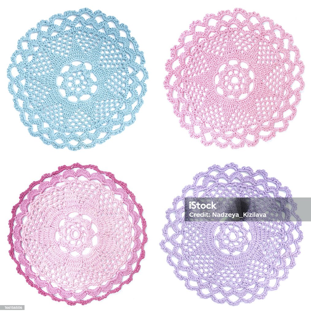 Multicolore doilies vintage - Photo de Crochet - Tissage libre de droits