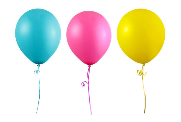 istock Colorful Balloons isolated on white Background 1661565818