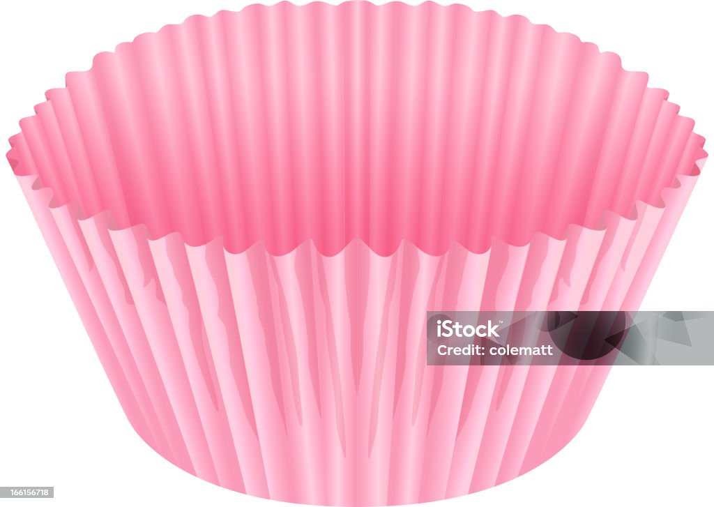 Pink cup Pink cup on a white background Bakery stock vector