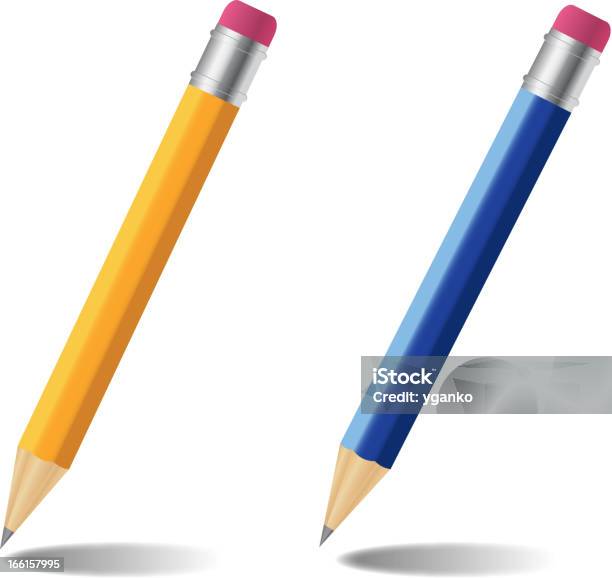 연필 벡터 일러스트레이션 설정 가시에 대한 스톡 벡터 아트 및 기타 이미지 - 가시, 고정됨, 교육