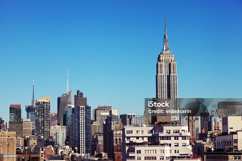 Empire State Building Midtown Manhattan o horizonte de Nova York - Foto de stock de New York City royalty-free