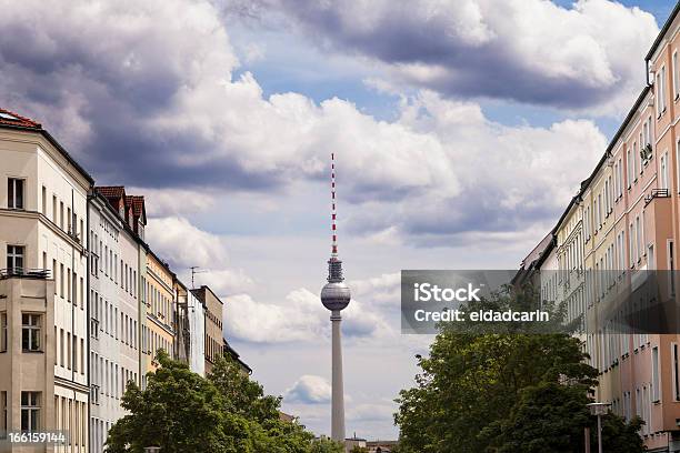 Strelitzer Strasse And Belin Television Tower Fernsehturm Germany Stock Photo - Download Image Now