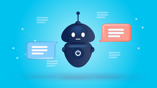 Chat Bot Character Example Chatbot Character Vector Illustration Stock Illustration - Download ...