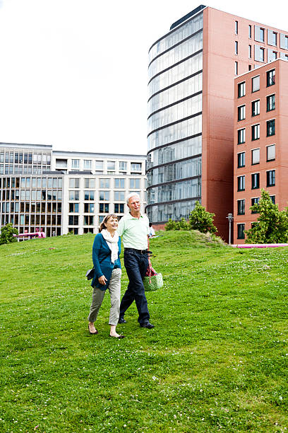 istock Senior Couple Urban Picnic 166160021