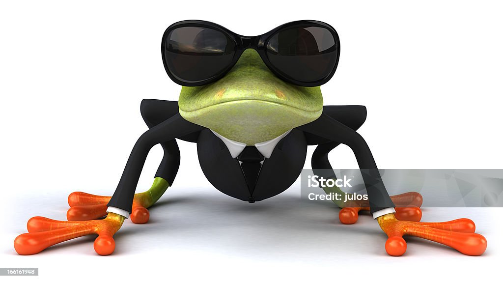 Business Frog Amphibian Stock Photo