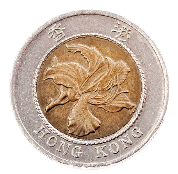 istock Isolated 10 Hong Kong Dollars - Heads Frontal 166162366