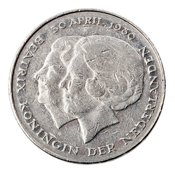 istock Isolated 1 Gulden - Heads Frontal 166162367