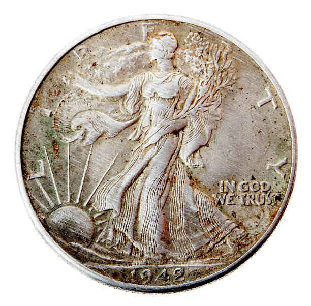 istock Walking Liberty Half Dollar - Heads Frontal 166162466