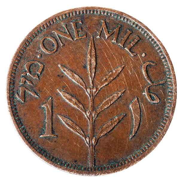 istock Vintage Palestine 1 Mil - Heads Frontal 166162520