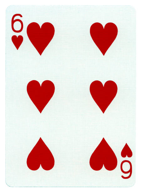 istock Playing Card - Six of Hearts 166163018