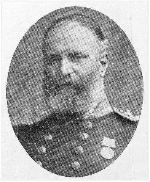 istock Antique image from British magazine: Rear Admiral Beaumont 1661637272