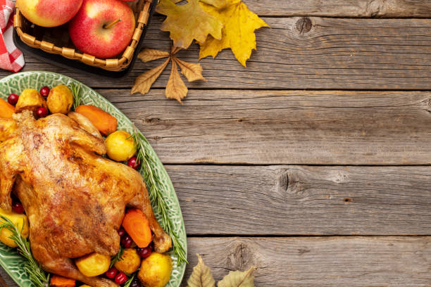 istock Thanksgiving turkey on rustic wooden table 1661638967