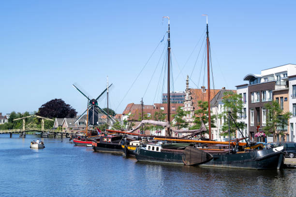 istock Galgewater with Rembrandt bridge in Leiden, Netherlands 1661651082