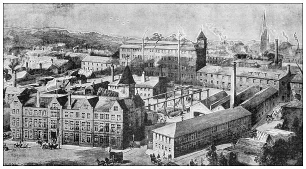 istock Antique image from British magazine: Waring and Gillow factory, Lancaster 1661666257
