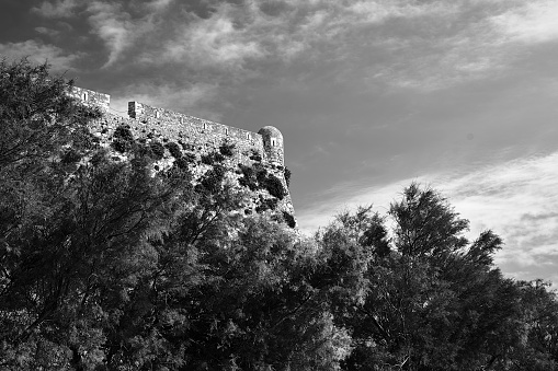 Black and white mountain