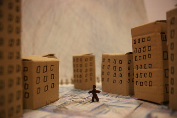 istock Fake city created of cardboard 1661754029
