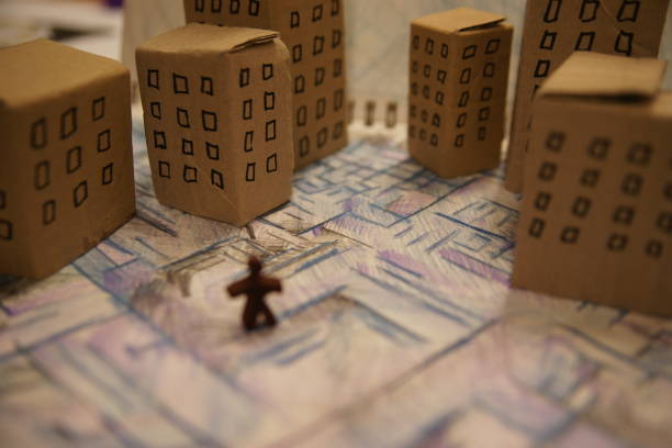 istock Fake city from the top 1661770621
