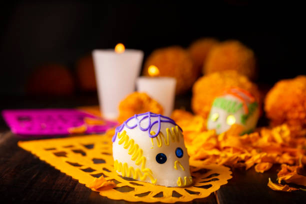 istock Day od the dead sugar skull mexico 1661775663