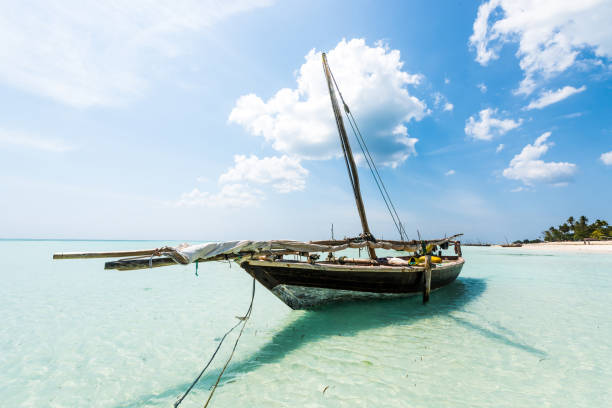 istock boat anchored on the African shore 1661801469