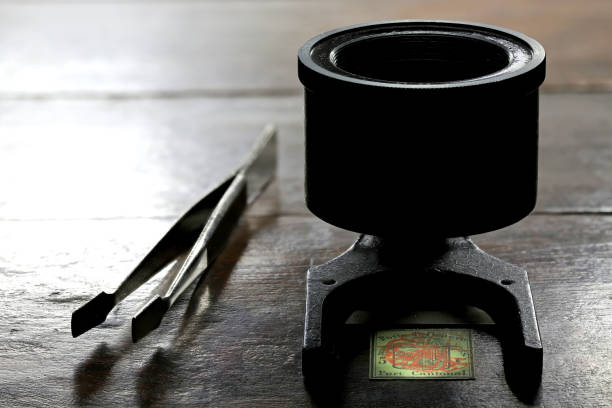 istock linen tester with 5 cent Geneva cantonal stamp from 1847 1661848417