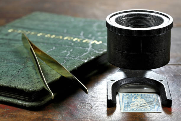 istock linen tester with Swiss 10 Rappen Strubel stamp 1661850206