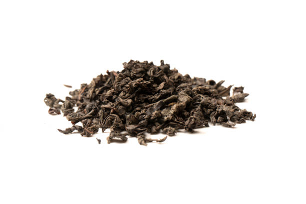 istock Dried tea leaves isolated on a white background. 1661857169