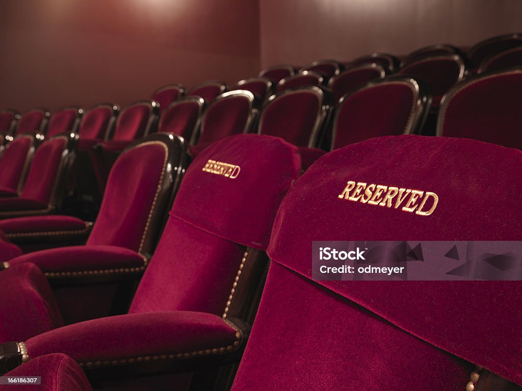Teatro para reservar - Foto de stock de Señal de reservado libre de derechos