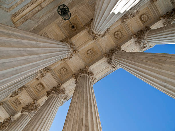 istock Historic US Supreme Court Building Columns 166186661