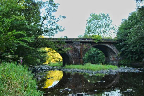 istock Bridge on the river Ayr in early Autumn 1661878141