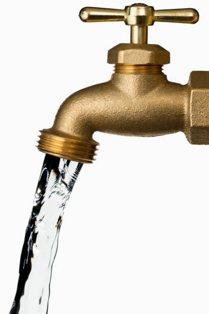 istock Water Faucet on white background 166188441