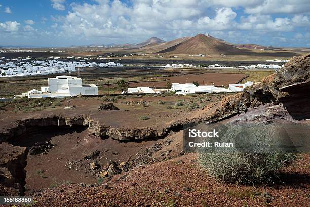 View Over Lanzarote Near Tahiche Stock Photo - Download Image Now - Ash, Atlantic Islands, Bush