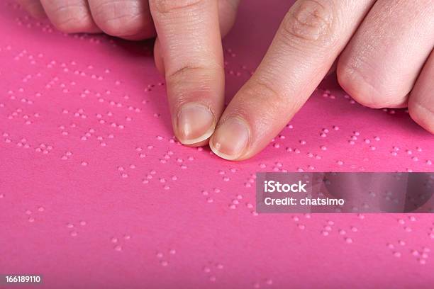 Leitura De Cegos Texto Derosa - Fotografias de stock e mais imagens de Braille - Braille, Ler, Adulto