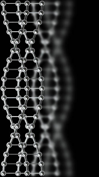 istock model of twisted chrome metal DNA 166189139